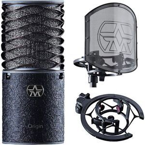 Aston Legendary Origin Condenser Microphone with Swiftshield Pop Filter - Black